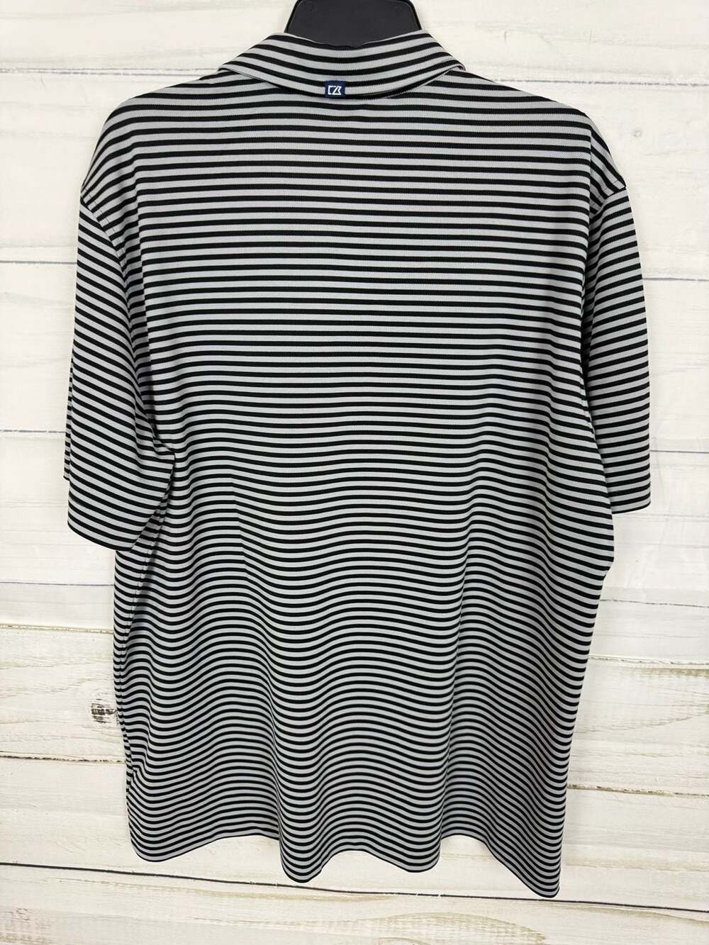 Cutter & Buck Men's Striped Performance Golf Polo Shirt Size XL - Picture 2 of 7